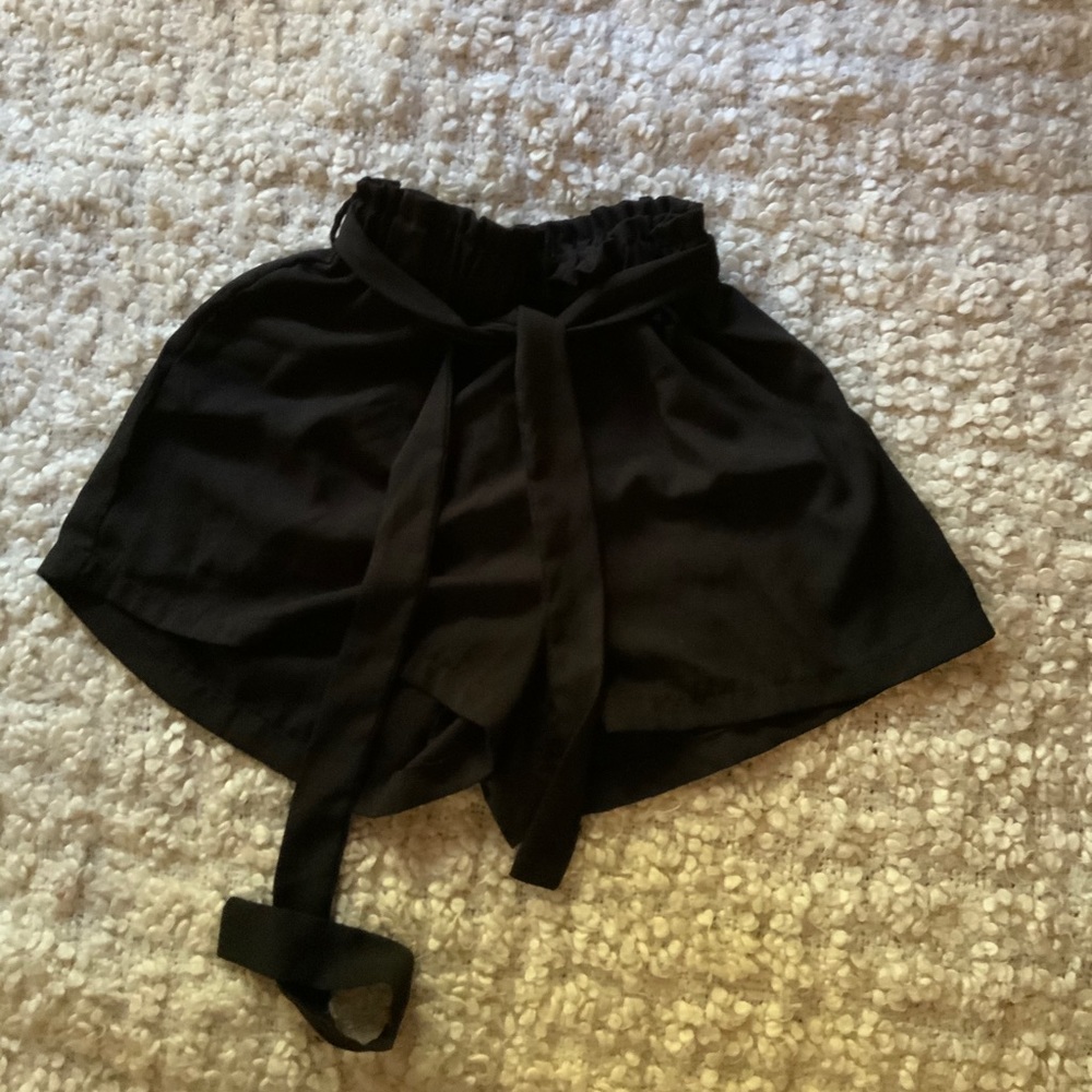High waisted black shorts, Shein